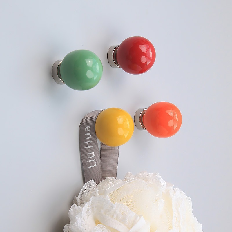 Plastic Traceless Strong Magnetic Dopamine Hook Creative Powerful Magnet Home Decoration Hanging Piece Refrigerator Magnetic Sticker No Nails Required