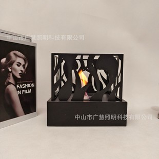 Amazon's New Desktop Alcohol Fireplace Home Atmosphere Decoration Suitable for Dinner Portable Brazier Ready Stock Batch