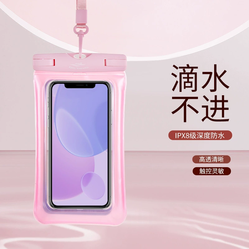 Big waterproof beach mobile phone protection for swimming, transparent waterproof bag, protective case PVC, wholesale