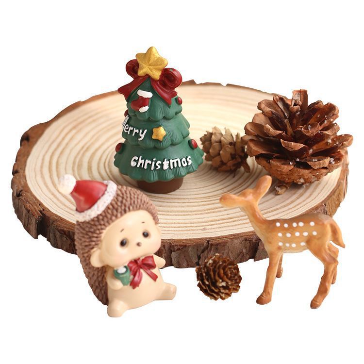 クリスマスクリエイティブ装飾イン樹脂装飾品雪だるまヘラジカ小さなペンダントアクセサリークリスマスツリーハンギングアクセサリー|undefined