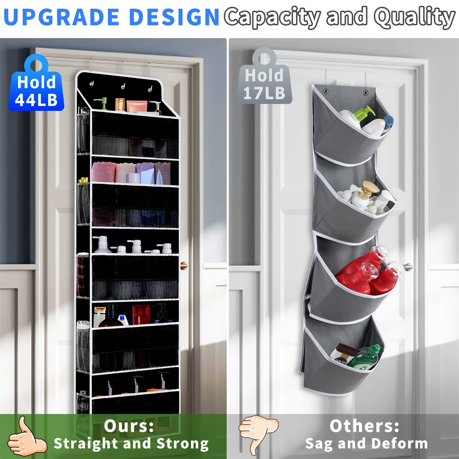 Hanging organiser PVC non-woven cloth, storage bag, storage system, Amazon