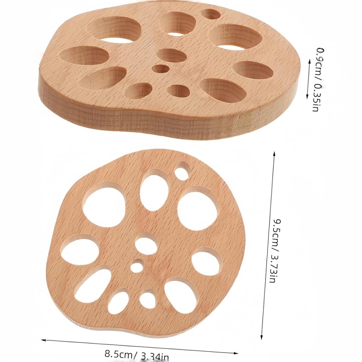 Set de Posavasos de Madera Tipo Rompecabezas Set de 4 Piezas de Madera Aislamiento Térmico para Bar y Hogar image 15