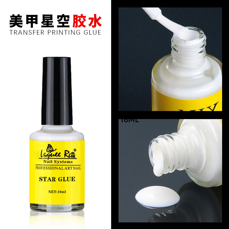 Cross-Border Nail Art Starry Sky Glue Wholesale Nail Starry Sky Transfer Paper Glue Starry Sky Nails Starry Sky Paper Creative Special Glue