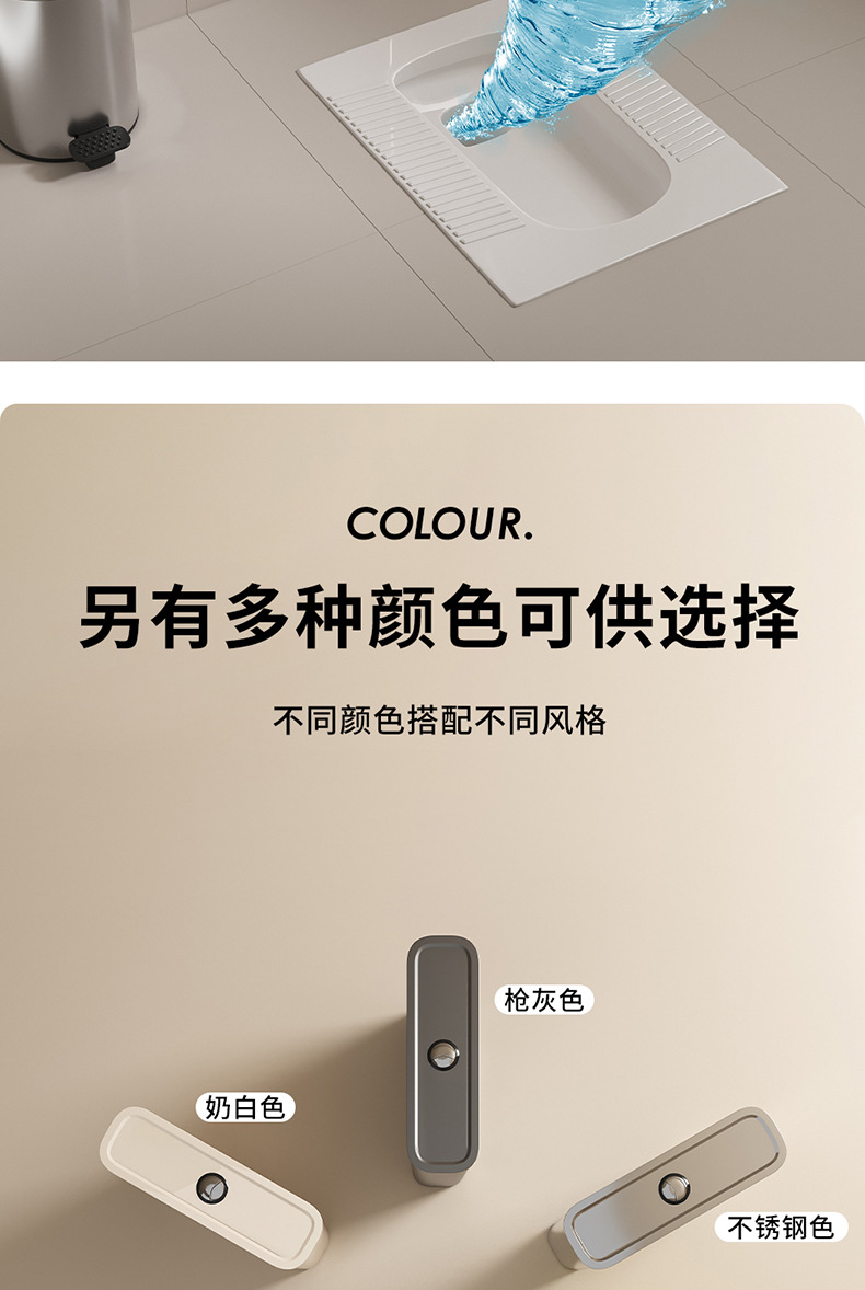 Toilet flushing tank, squat toilet, thickened stainless steel water tank, wall-mounted public squat toilet flushing device for household bathrooms undefined