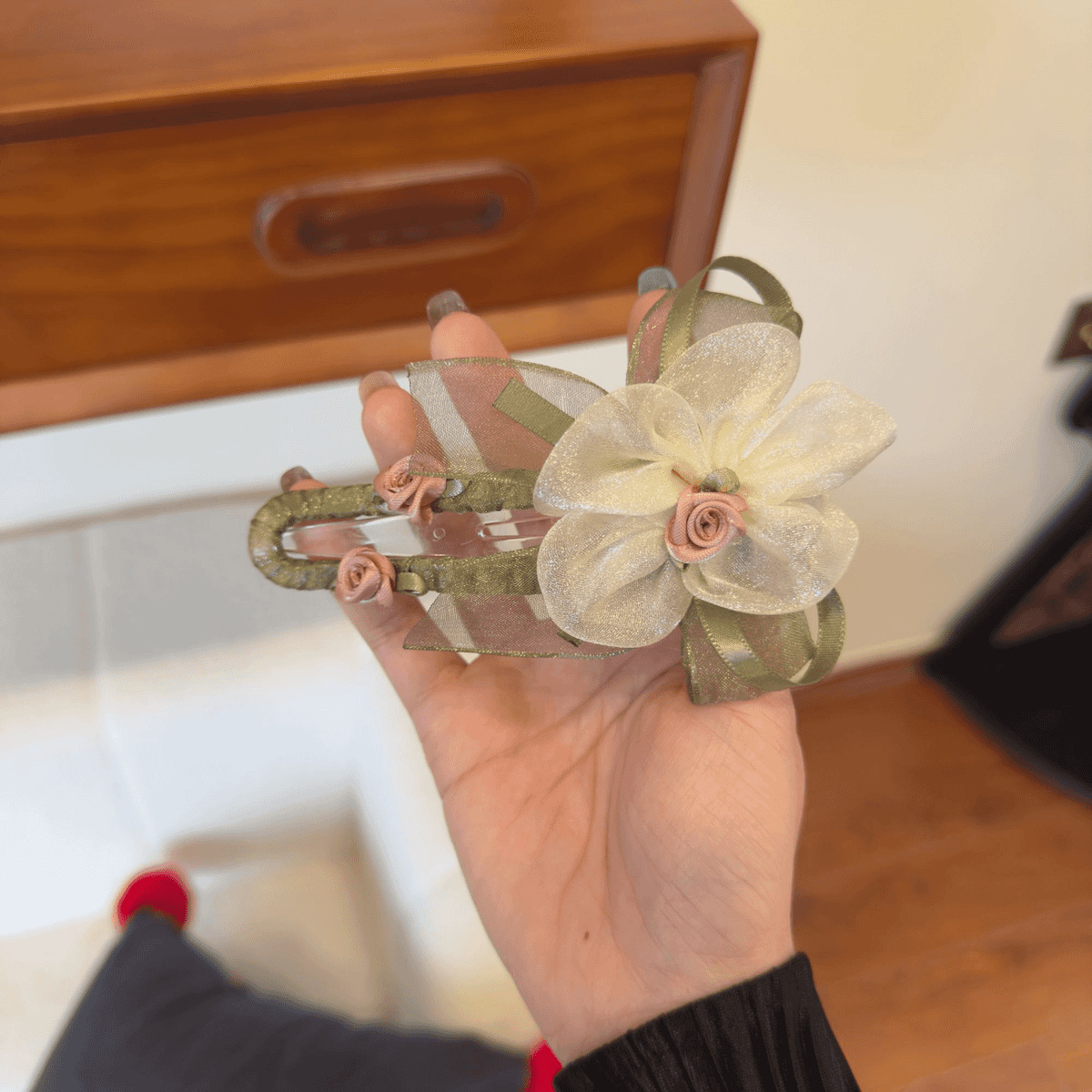 Gran arco clip de cabello de alta sensación clip de boca de pato nuevo clip de captura de cabeza de mujer temperamento clip de tiburón clip de cabello