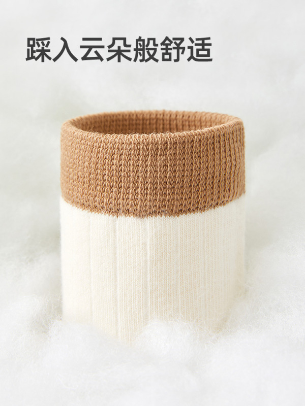 六指鼠批发无骨儿童袜子春秋冬季纯棉薄款女童百棉袜中大童中筒袜|undefined