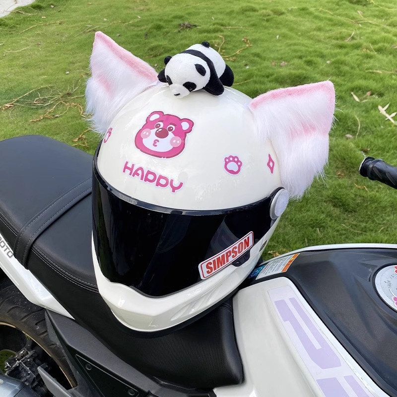 Handmade Beast Ear Fox Ear Motorcycle Helmet Accessories