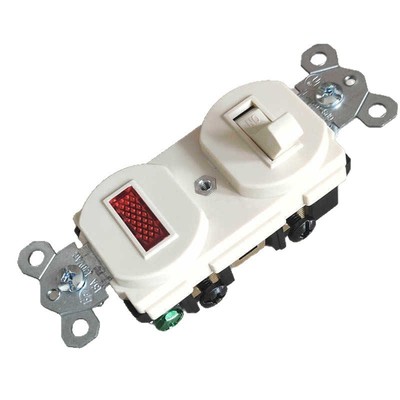120 American Standard Antique Indicator Switch 15A однополовое выключательное выключатель на стену.