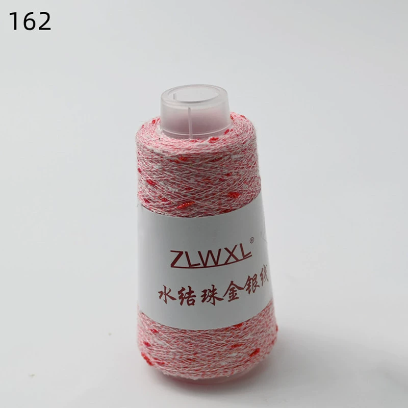 Woven silk threads handmade, 50 gram, gold and silver