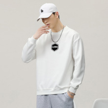 专柜同款美式圆领卫衣男2023秋冬新品宽松休闲长绒棉男装单穿上衣