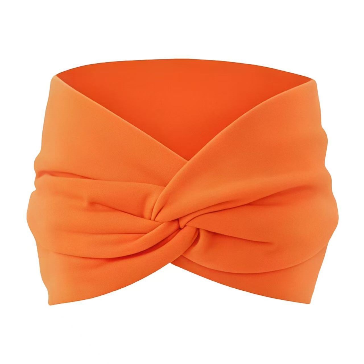Europa y los Estados Unidos de color sólido banda de pelo deportiva ancho banda de pelo antiperspirante bandana de pelo yoga fitness banda de pelo deportiva absorción de sudor adornamiento para el pelo