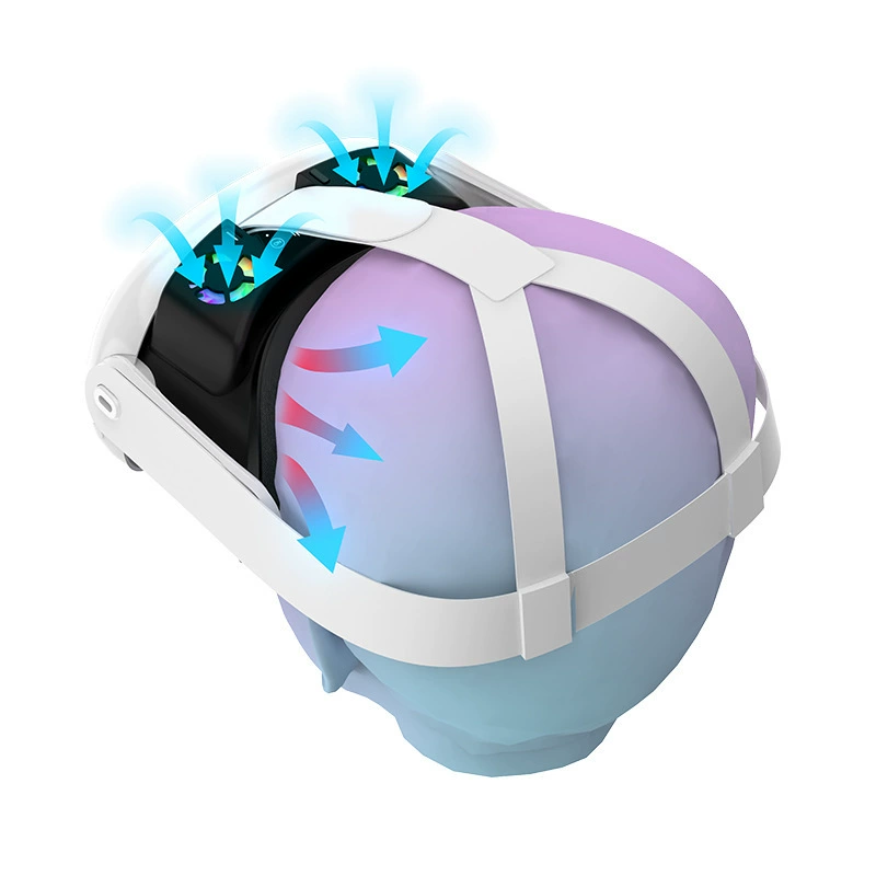 Охлаждающий вентилятор для Meta Quest 3, щит от света для очков Oculus Quest 3, RGB-подсветка