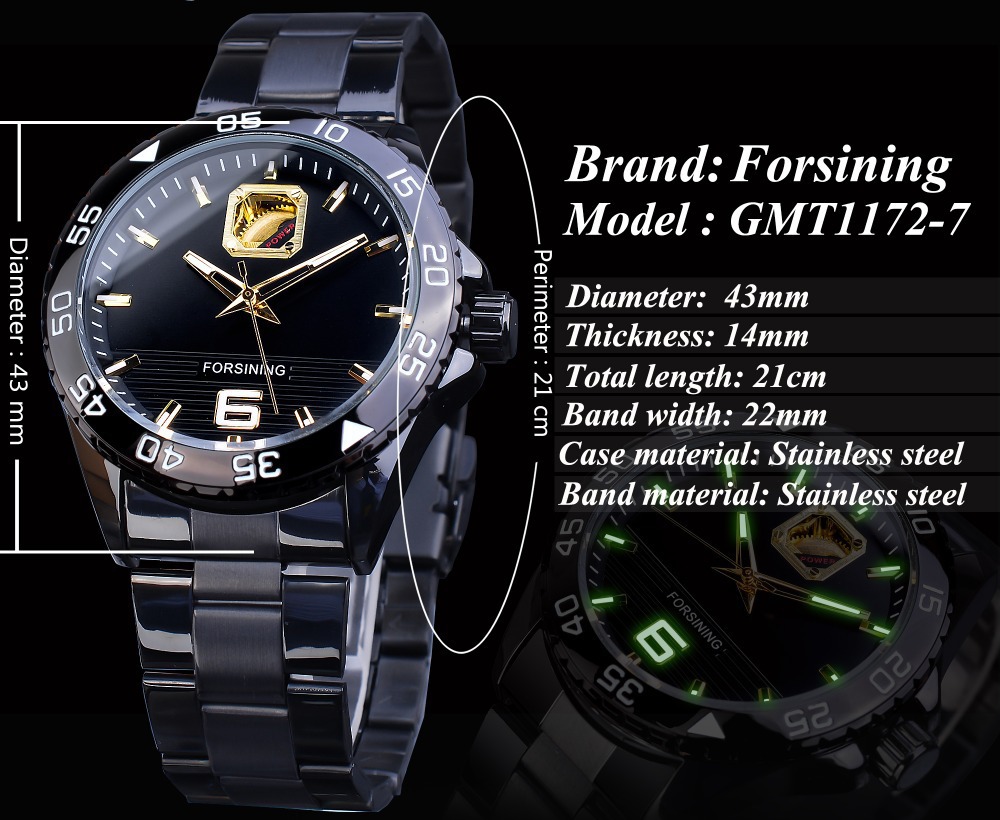 Men's Skeleton Mechanical Watch Automatic Casual Style Luxury_voghion.com