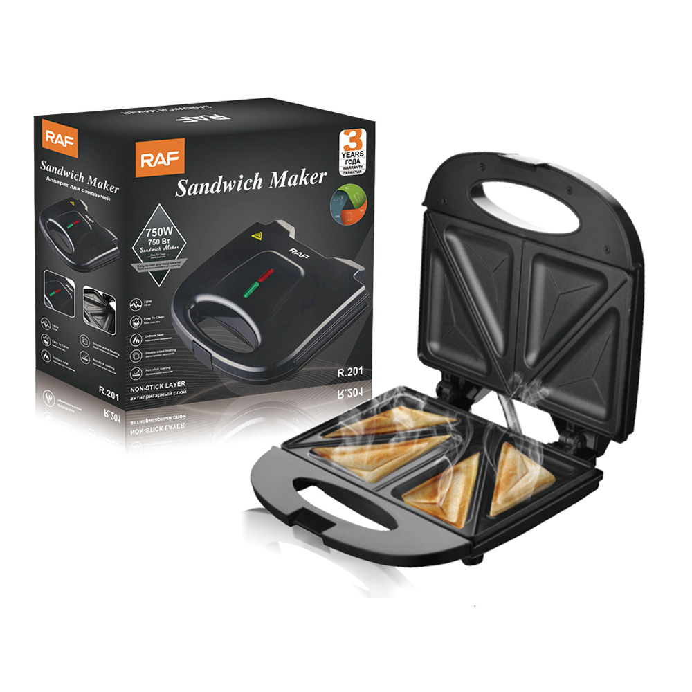 RAF transfronterizo 3 - en - 1 máquina de desayuno de waffles donut sándwich filete pan electromecánico galleta de torta horno de tostadora image 7