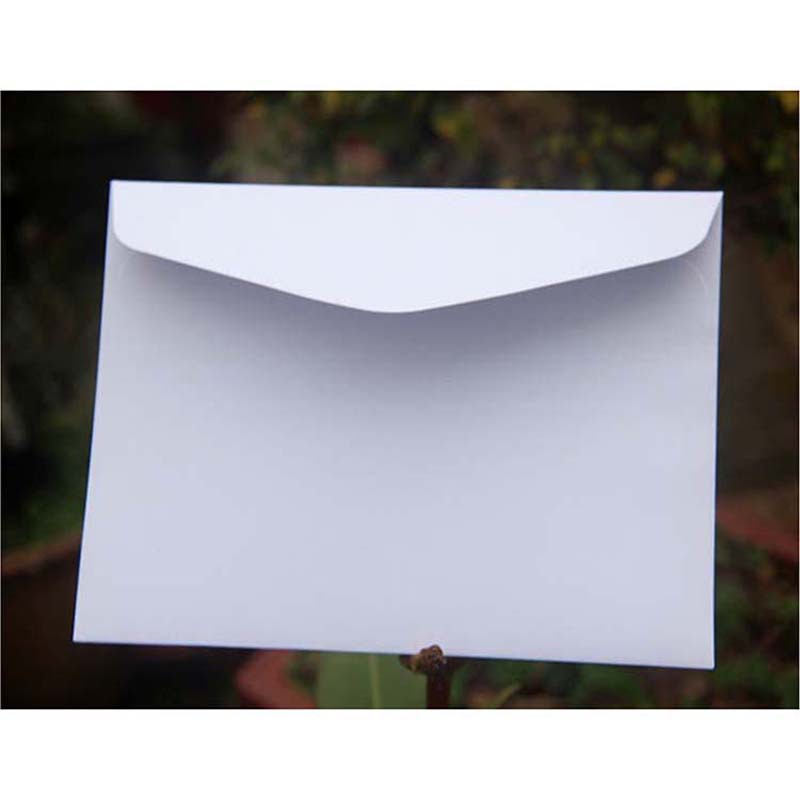 En stock al por mayor color en blanco estilo occidental sobre de negocios dorado LOGO tarjeta de felicitación invitación sobre