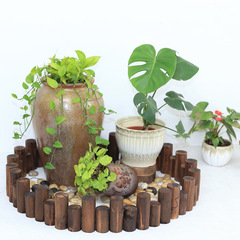 Balcony garden decoration props shopping mall wooden fence flower bed railing kindergarten indoor decoration wooden stakes arrangement floor standing