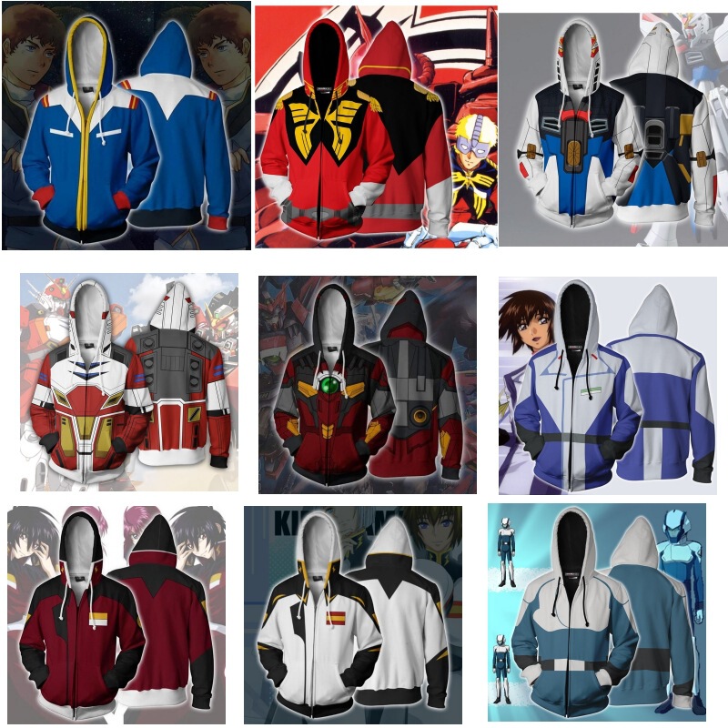 New Riman Mobile Suit Gundam Series cos Same Style Anime Sweater 3D Printing Casual Hoodie Jacket New Riman Mobile Suit Gundam Series cos Same Style Anime Sweater 3D Printing Casual Hoodie Jacket