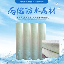 定制聚乙烯高分子丙纶防水卷材楼顶屋面地下室丙纶家用工地用