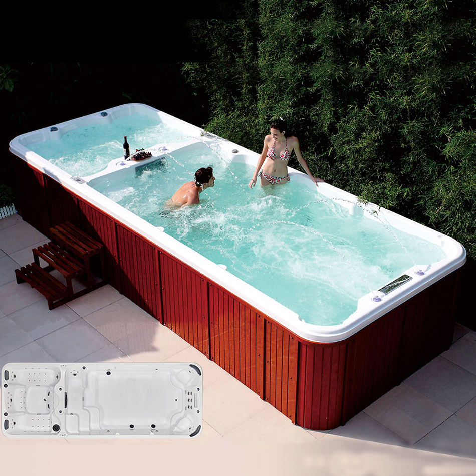 Hot sellingmodern luxury style fiberglass 6m swim pool