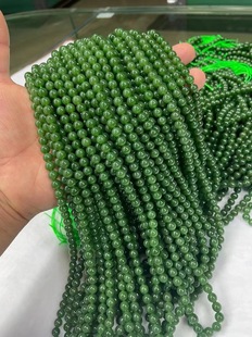 Hetian Jade Jasper 108 Beads Round Beads Necklace Lanyard 6mm Jade Pendant Bracelet Bracelet Accessories