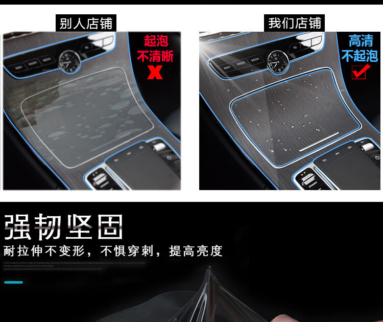 2024 Trumpchi Es9 Interior Protective Film Gs8 Central Control Navigation Screen Instrument Display Film Modification Supplies