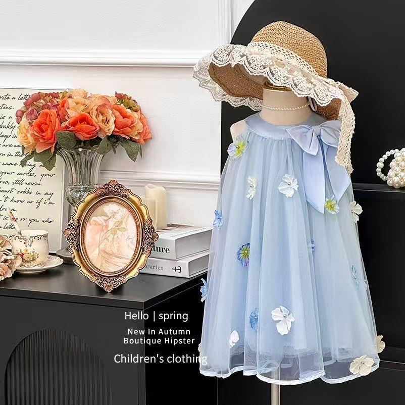 Girls' suspender dress, baby princess dress, summer dress for girls, stylish new summer outfit