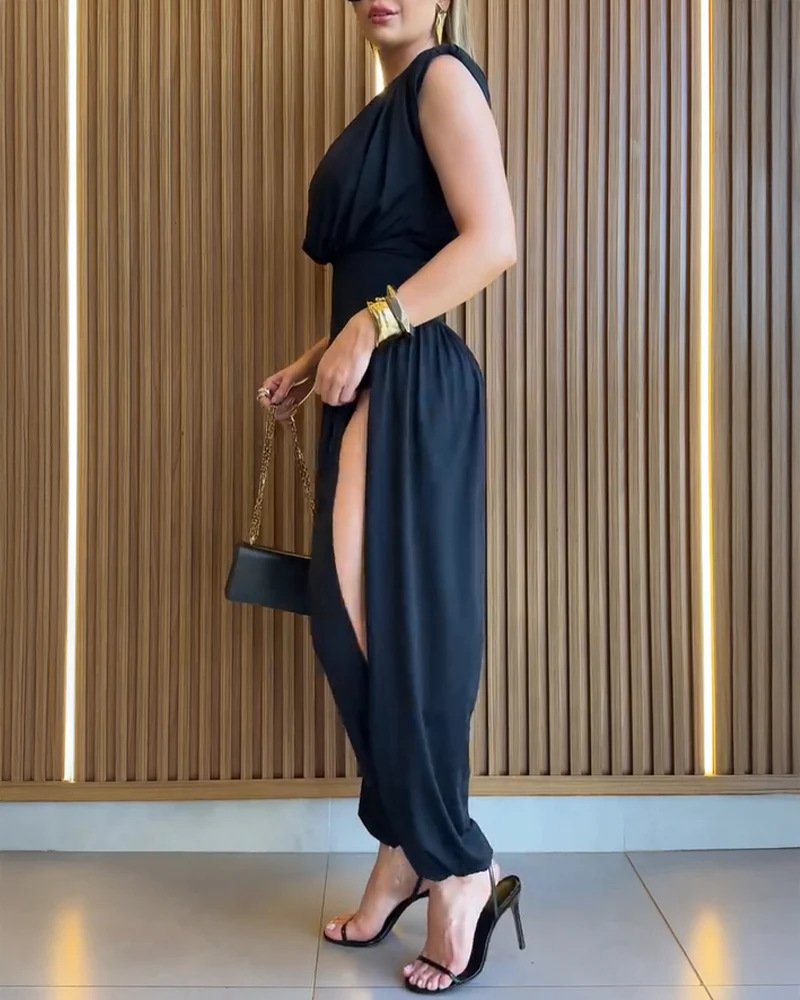 New Women's Casual Jumpsuit Yoga Wear With Lantern Pants Dance Exercise Trousers_ecoleips.com