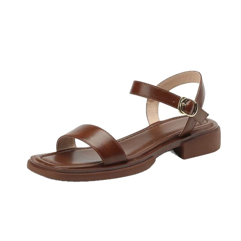 2026 nuevo primavera y verano con sandalias de mujer nuevo con un dedo cómodo con zapatos antideslizantes planos de mujer