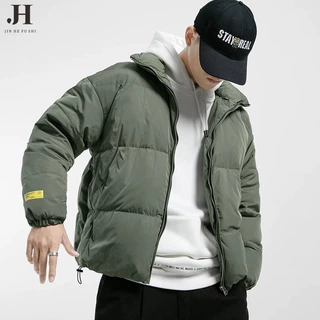 潮牌男装棉服定制2024冬新款百搭立领面包服工装棉袄短款棉衣外套