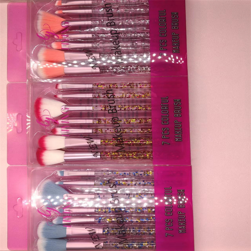 Elegant, Lady, Simple Style Style Elegant Lady Simple Style Plastic Nylon Crystal Handle Makeup Brushes 1 Set