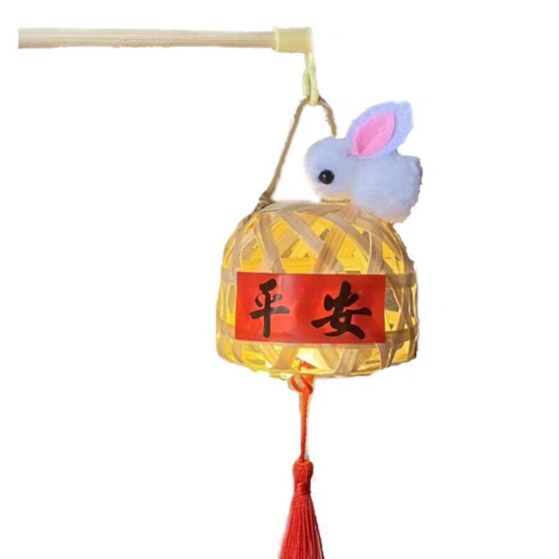 新年竹编古风儿童手提灯笼挂饰手工制作diy材料包 挂件批发摆摊|undefined