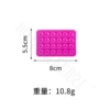 24 capsules with adhesive backing in rose red (thick style)