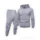 2025 cross-border European and American leisure sports fashion suit solid color sweater hoodie