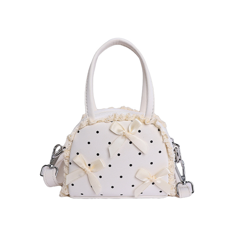 2026 nuevo bolso Macaron mini bolso de lápiz labial diario lindo arco de hombro bolso de concha mochila