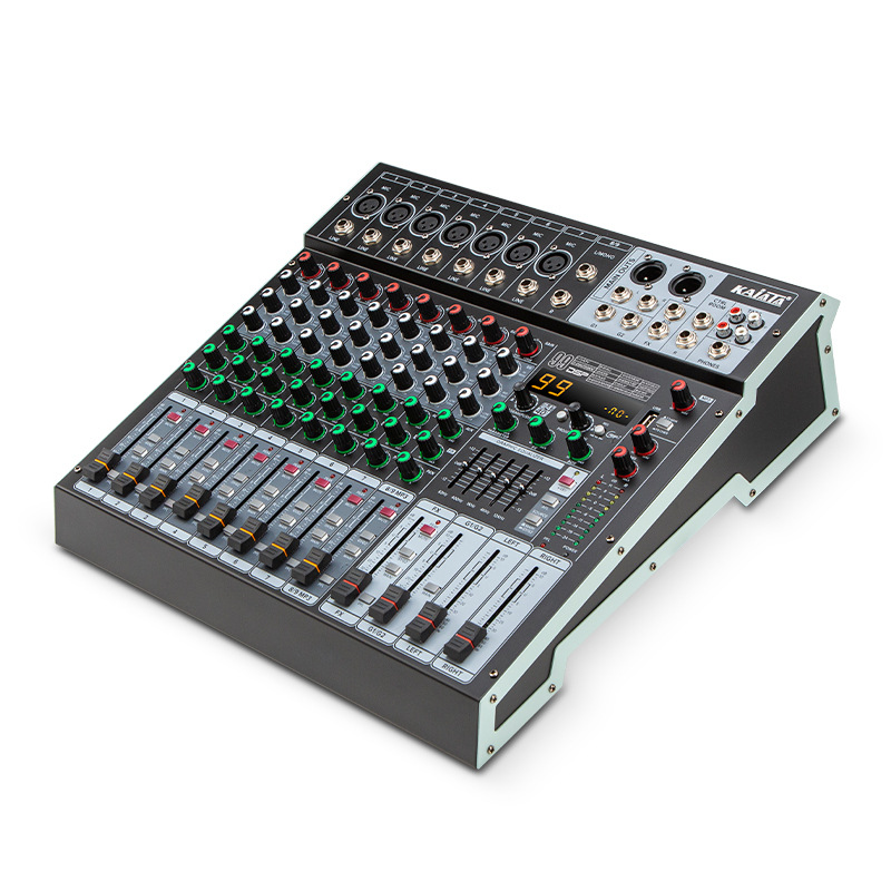 Pro 99 efecto DSP rendimiento con equilibrio de 8 mezclador de mezclador de mezclador pequeño computadora escenario doméstico k canción