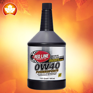 RED LINE �t�� 4T 0W-40 �����M�� ȫ�ϳ�ѩ��Ħ��܇�C�͝�����
