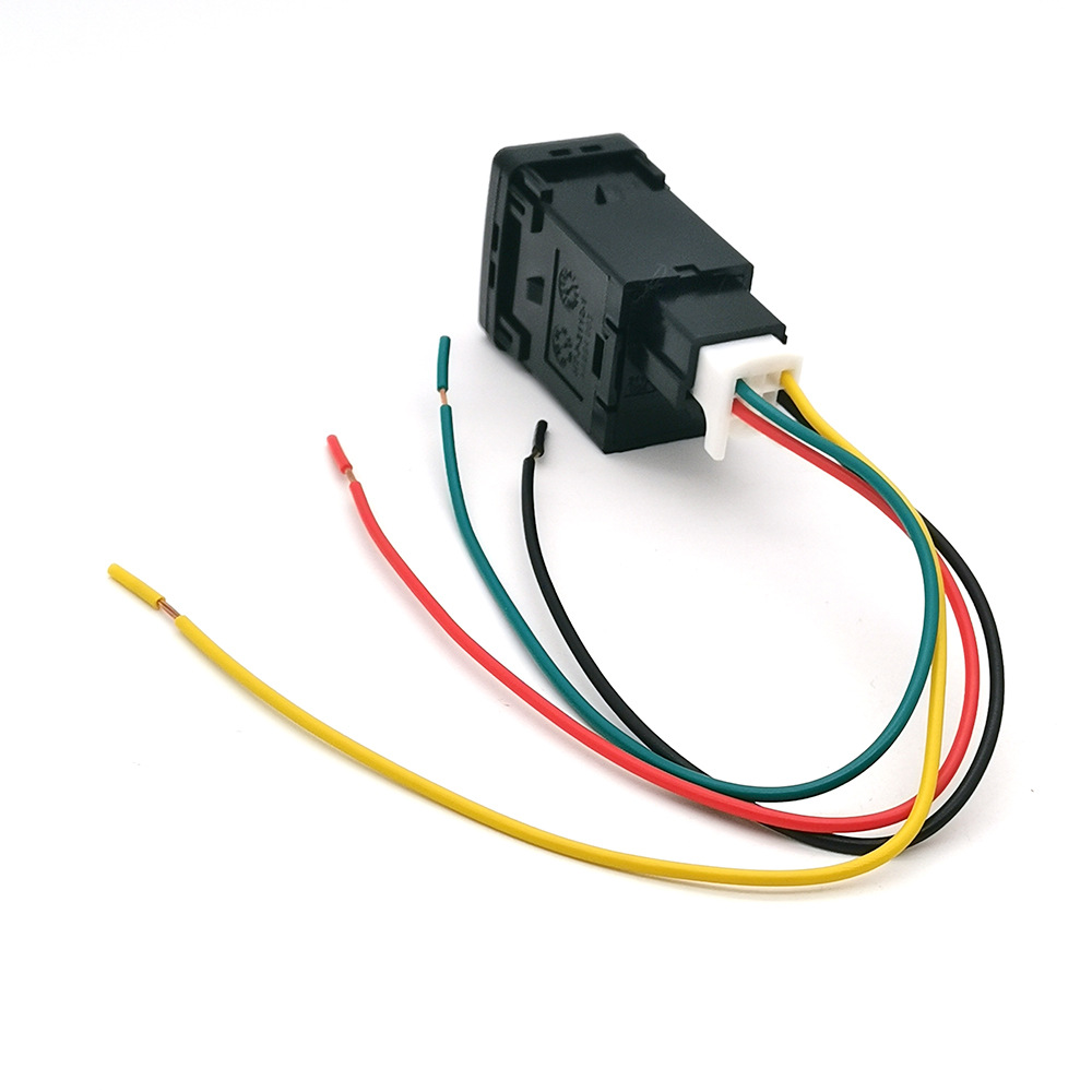 Suitable for Nissan X-Trail Led Parking Radar Volume Music View Garage Fan Modification Switch with Cable
