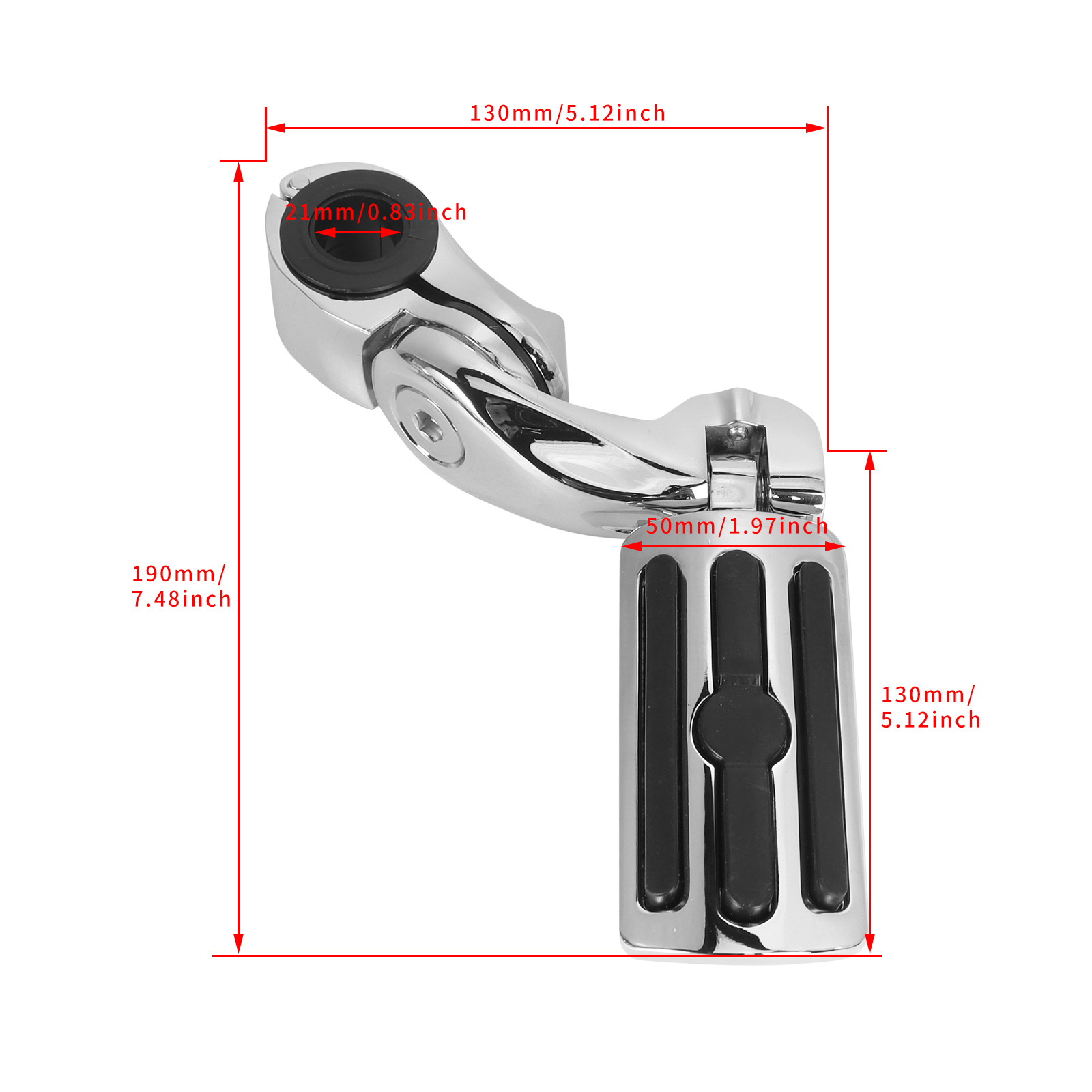 Suitable for Harley Road King Street Glide Modified Aluminum Alloy Footrests Motorcycle Modification Parts
