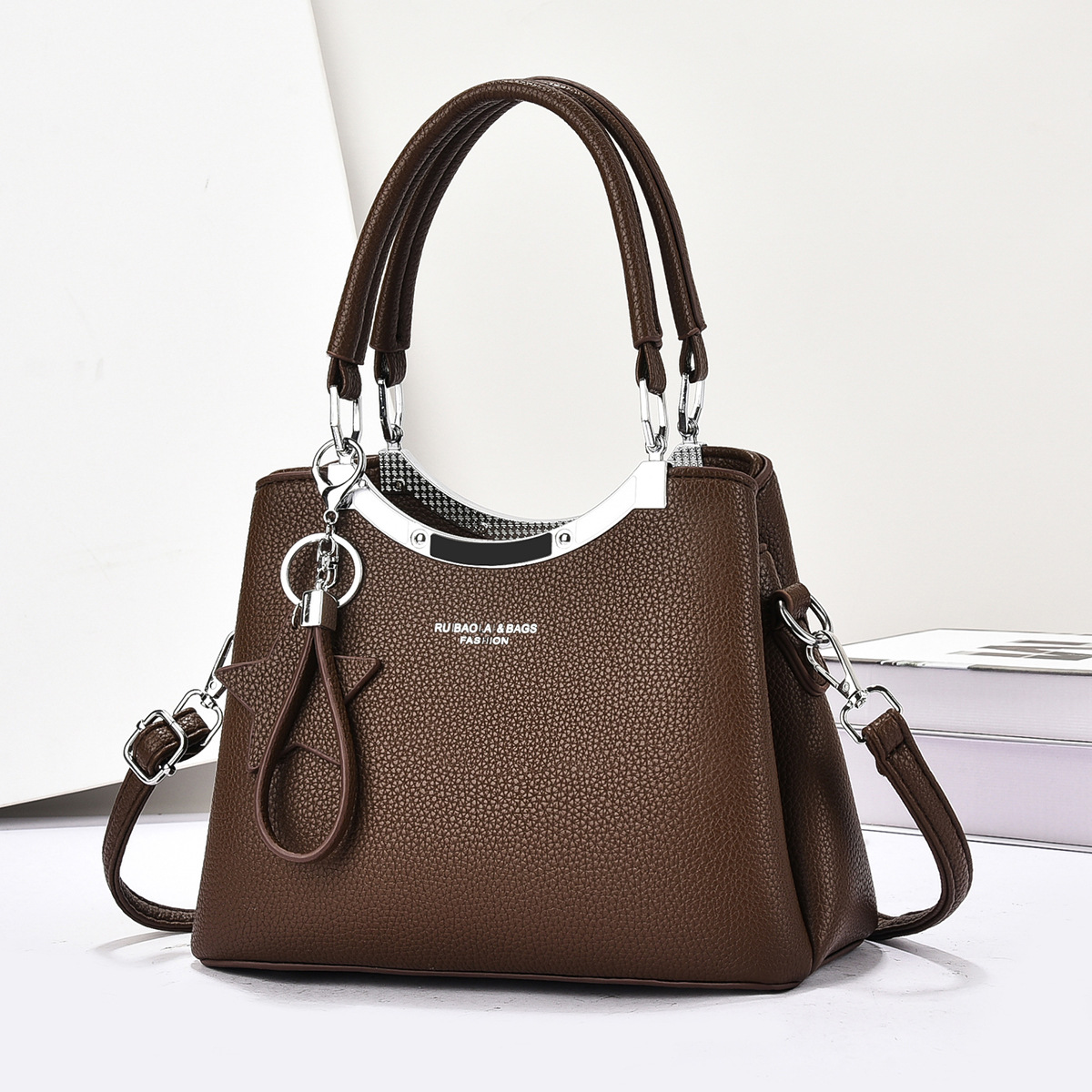 Invierno nuevo estilo coreano de gran capacidad pu bolso de mujer salvaje y práctico para mujer de viaje para mamá