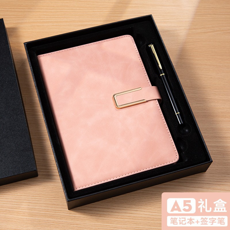 A5 핑크 U 버클(검은색 하늘과 땅 덮개 선물 상자 선물 가방)