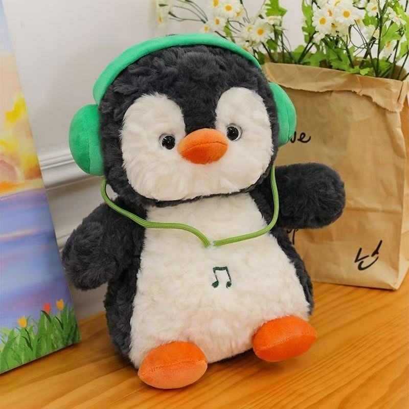 헤드폰 펭귄 30cm / 30- 40cm 왼쪽 및 오른쪽 단일 가격 색상 무작위