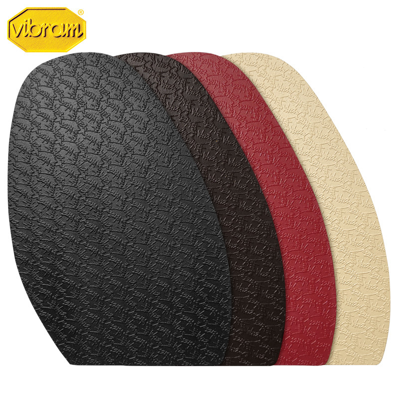 进口Vibram薄1mm防滑贴真皮鞋底防磨前掌贴修鞋换底贴材料1.8mm
