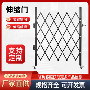 拉闸门伸缩门庭院推拉门 旧款铁拉闸门工厂防盗拉闸门-阿里巴巴