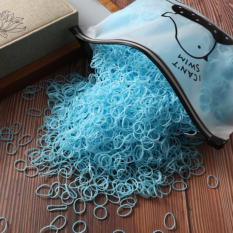 치킨백 2000 고무줄 하늘색