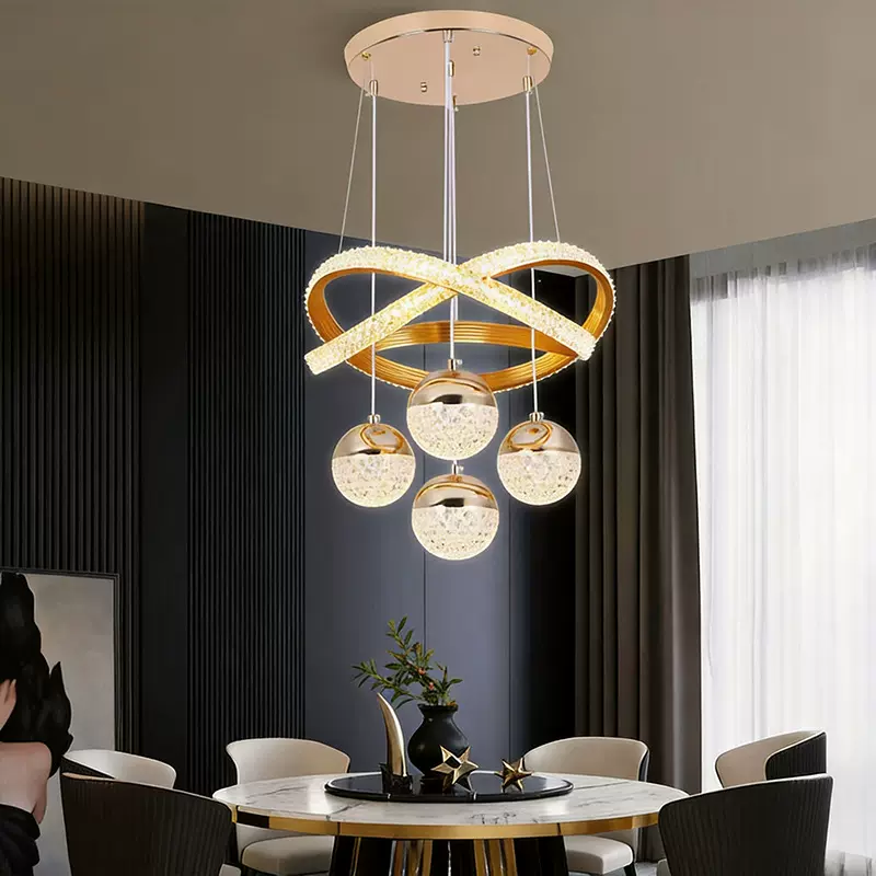 跨境现代简约客厅吊灯led卧室楼梯创意主灯轻奢客厅高级感家用灯