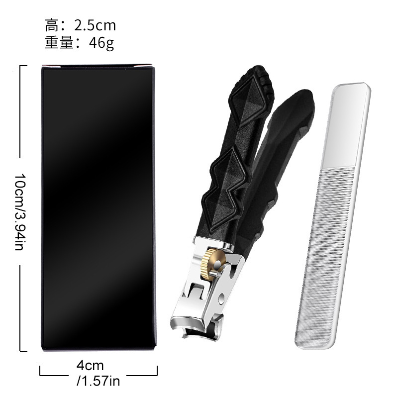跨境新款大号指甲刀弯头剪厚硬脚趾甲大开口尖嘴修脚钳组合工具套|undefined