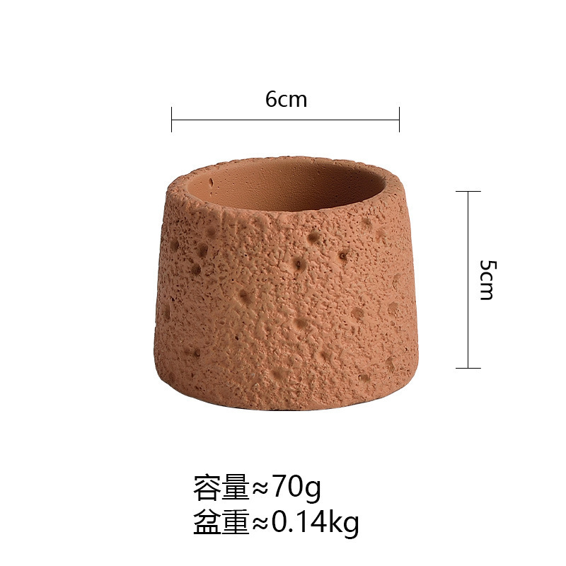 跨境哑光蜡烛容器空杯灌蜡水泥香薰蜡杯浪漫香氛礼物火山石蜡烛杯|undefined