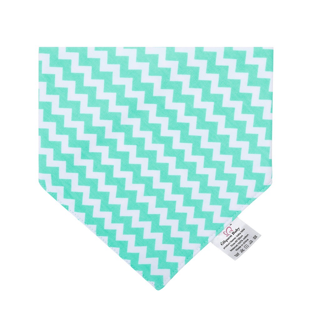 Green Wave Triangular Scarf KA0013