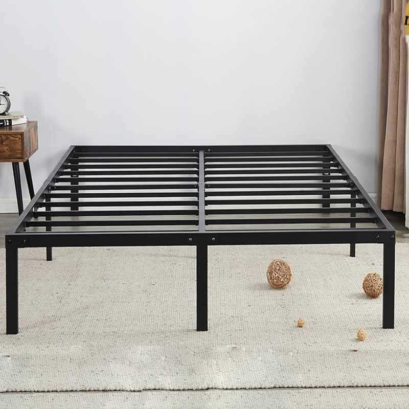 厂家直销铁艺钢木床可拆装铁床酒店双人床大H号软钢床架床垫底座
