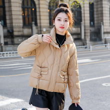 外贸跨境短款面包服韩版棉衣女加厚立领保暖休闲百搭气质冬季外套
